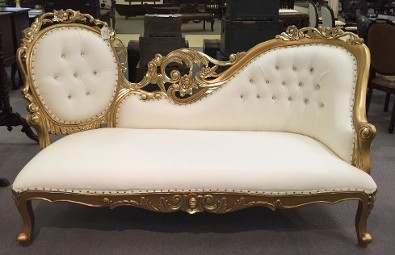 Gold Ivory wedding sofa